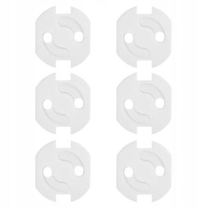 Set 6 protectii cu adeziv pentru prize Bocioland Alb imagine