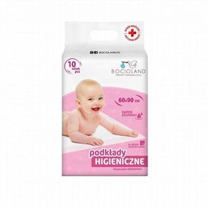 Set aleze Bocioland impermeabile de unica folosinta 10 bucati 90x60 cm imagine