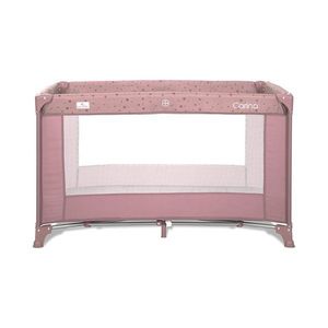 Patut pliabil pentru copii Carina Pink Stars cu geanta de transport imagine