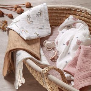 Set 3 scutece din muselina super soft 70x70 cm Babyono multicolor 04 imagine
