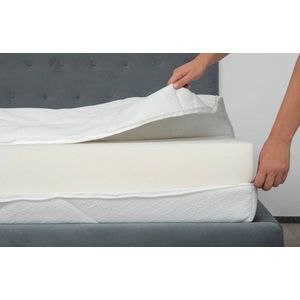 Husa pentru saltea Somnart Ultrasleep matlasata cu fermoar alb 4 laturi 180 x 200 x 18 cm imagine