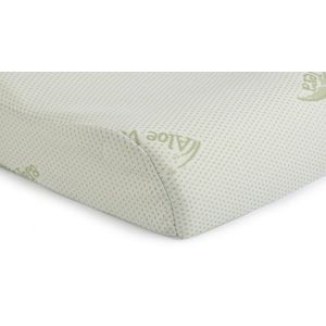 Perna ergonomica Somnart Memory Aloe Vera cu husa detasabila 42 x 72 x 12 cm imagine
