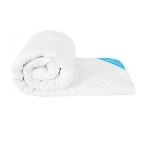 Pilota antiacarieni Somnomed din microfibra alba cu umplutura de primavara toamna, 180 x 200 cm, 200 gsm imagine