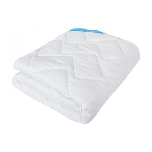 Pilota de iarna antiacarieni Somnomed din microfibra alba 200 x 220 cm, 400 gsm imagine