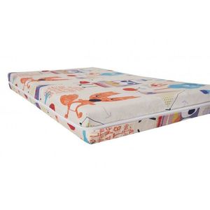 Saltea cu spuma poliuretanica Somnart Ortopedica 70x140x10 cm husa impermeabila, model bufnita imagine