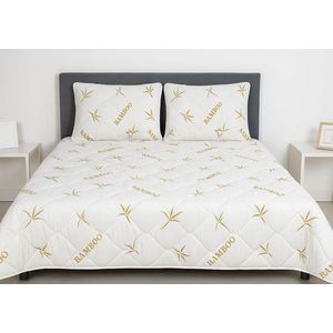 Pilota matlasata Somnart Bambus Confort din microfibra, primavara toamna 180 x 200 cm, 350 g imagine