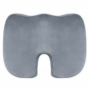 Perna ortopedica din spuma cu memorie pentru sezut Somnart Gri fermitate extra imagine