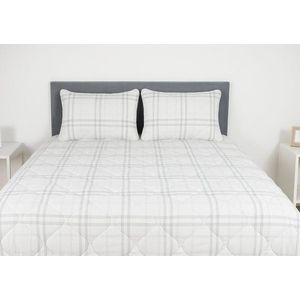 Pilota matlasata Somnart Grid Confort din microfibra, primavara toamna 180 x 200 cm, 350 g imagine