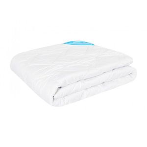 Pilota de vara Somnomed antiacarieni din microfibra alba 200 x 220 cm, 120 gsm imagine