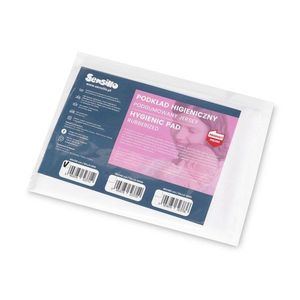 Protectie impermebila din bumbac pentru patut copii Sensillo Hygienic Jersey 120x60 cm Alb, prindere cu elastic pe colturi imagine