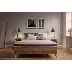 Saltea cu memorie si arcuri individuale Somnexpert AirCool Pocket Spring 120 x 200 x 24 cm cu husa detasabila imagine