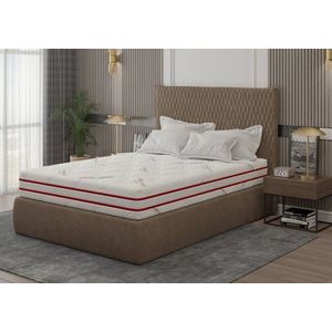 Saltea cu memorie Somnart Memory HypoallergenicMed Antibacteria 180 x 200 x 18 cm cu husa detasabila imagine