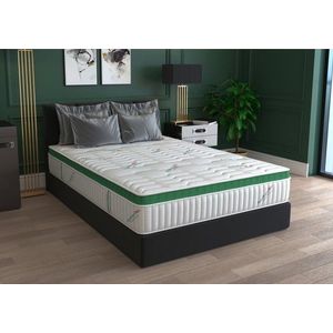 Saltea cu arcuri HypoallergenicMed Primo Protect 160 x 200 x 23 cm, ortopedica cu husa antialergica imagine