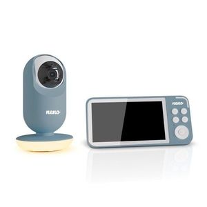 Baby monitor video cu ecran mare de 5 inch Neno Vedo Blue imagine