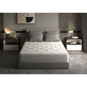 Saltea cu memorie Somnart Silver Relax 160 x 200 x 24 cm cu husa tricot silver imagine