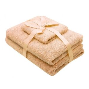 Set 3 prosoape crem Somnart pentru fata, maini si corp imagine