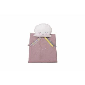 Set Somnart cu paturica brodata si perna meduza roz imagine