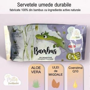 Servetele umede din bambus Millis Magic 60 bucati imagine