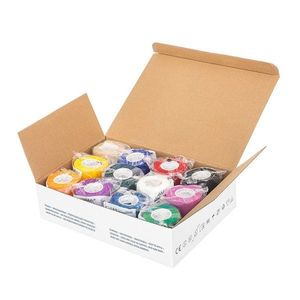 Set 12 bandaje elastice autoadezive Vitammy Autoband Multicolor tehnologie cu microfibre, fara lipici, rezistent la apa, 5 x 450 cm imagine