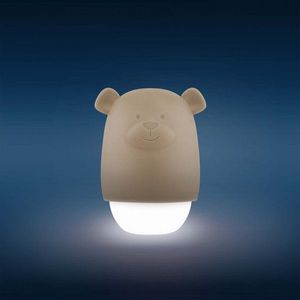 Lampa de veghe cu senzor de lumina Zazu Kids Benny the Bear Bej imagine