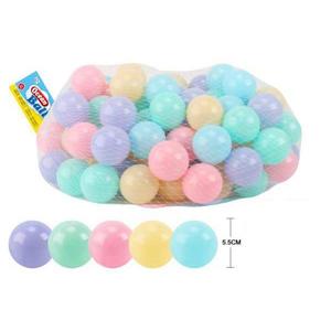 Set 100 bile colorate 5.5 cm Pastel imagine