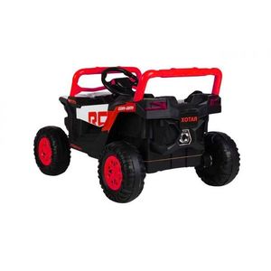 Masinuta electrica pentru copii Can Am Xotar Red cu licenta, telecomanda 2.4G, acumulator 12V4.5Ah, scaun piele, deschidere usi, slow start, lumini LED, panou multimedia cu usb imagine