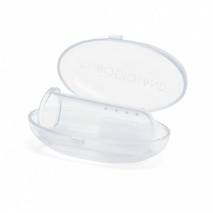 Degetar din silicon Bocioland, pentru masarea gingiilor cu carcasa de protectie inclusa imagine