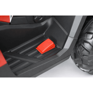 Atv electric copii Nichiduta Ultimate Race Grey 12V, roti eva, 2 motoare, portbagaj cu capac, faruri led, functie swing si slow start, amortizor cu arc pe spate imagine