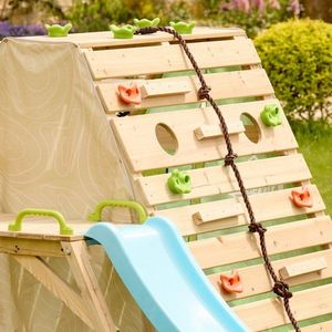 Spatiu de joaca pentru copii Hame cu tobogan, casuta si perete pentru catarare imagine