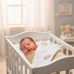 Paturica pentru copii BabyMam Beige Cars, realizata cu doua fete din bumbac si din plus pufos, dimensiune 75 x 50 cm imagine