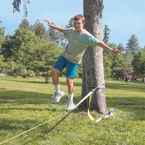 Slackline clasic Hape cu clichet metalic 15 m imagine