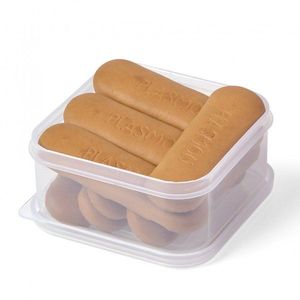 Set 4 caserole pranz din tritan transparent imagine