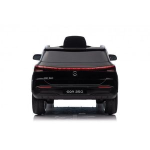 Masinuta electrica pentru copii cu licenta Mercedes Benz EQA Black, echipare premium, telecomanda 2, 4G, roti EVA, scaun din piele, 2 motoare, faruri si stopuri cu LED, deschidere usi, suspensii imagine