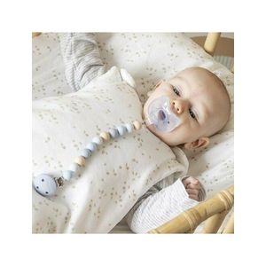 Clema pentru suzeta Nattou cu margele 30x7x18 cm neutrualbastru imagine