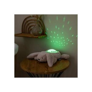 Lampa de veghe Nattou cu proiectii, melodii si sunete albe 22x25x9 cm Iepuras bej imagine