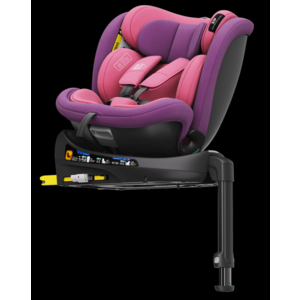 Scaun auto pentru copii Buf Boof N17 Fix Unicorn Pink 40-150 cm iSize, isofix, rotativ 360, picior fixare, pozitie de somn 165 grade imagine