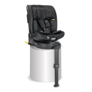 Scaun auto pentru copii Lorelli Solaris Black 40-150 cm, i-Size, isofix, picior de sprijin, rotativ 360, 0 luni-12 ani imagine