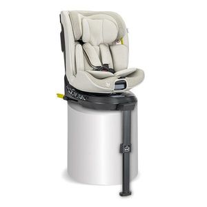 Scaun auto pentru copii Lorelli Solaris Beige 40-150 cm, i-Size, isofix, picior de sprijin, rotativ 360, 0 luni-12 ani imagine