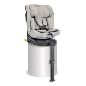 Scaun auto pentru copii Lorelli Solaris Grey 40-150 cm, i-Size, isofix, picior de sprijin, rotativ 360, 0 luni-12 ani imagine