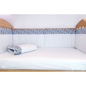 Set protectii patut 70x140 cm Dansul Bulinelor din bumbac imagine