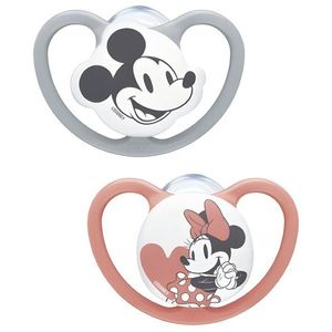 Set 2 suzete din silicon NUK Space Disney Mickey Daisy M3 18-36 luni imagine