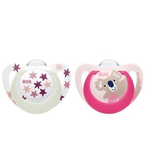 Set 2 suzete din silicon Nuk Star DayNight M3 18-36 luni Koala imagine