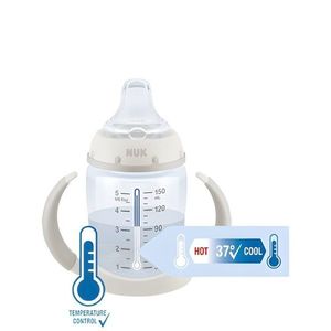 Cana cu cioc din silicon Nuk First Choice 150 ml 6-18 luni Mickey albastru imagine