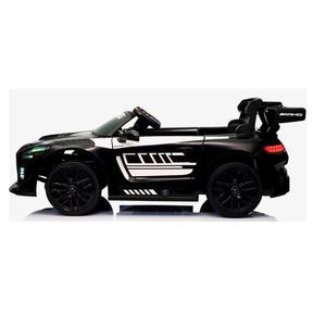Masinuta electrica cu telecomanda pentru copii Mercedes GT3 Evo Negru 114x69x45 cm, varsta 1-5 ani, roti Eva, scaun din piele Eco, putere 90W imagine