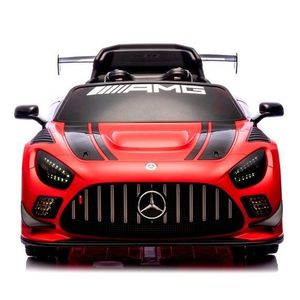 Masinuta electrica cu telecomanda pentru copii Mercedes GT3 Evo Rosu 114x69x45 cm, varsta 1-5 ani, roti Eva, scaun din piele Eco, putere 90W imagine