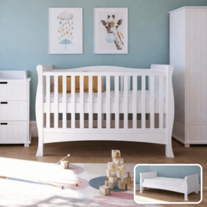 Patut evolutiv Serenity 3 in 1, pat bebe, junior, pat prescolar cu somiera reglabila 140 x 70 cm imagine