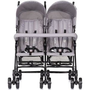 Carucior pentru gemeni Chipolino Double Point Cloud, cadru usor, pliere tip umbrela imagine