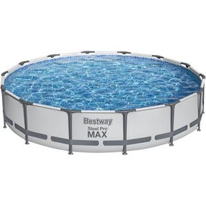 Piscina rotunda Steel Pro Max Bestway diametru 427 cm cu pompa si filtru incluse imagine