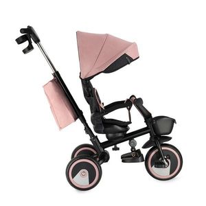 Tricicleta pentru copii Momi ivi Pink multifunctionala 3 in 1 cu scaun reversibil, maner telescopic, accesorii incluse imagine