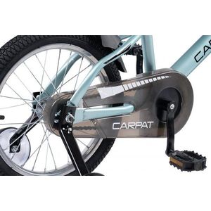 Bicicleta pentru copii 4-6 ani Carpat C16177A Verde Menta 16 inch cu roti ajutatoare imagine
